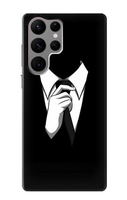 S1591 Anonymous Man in Black Suit Case For Samsung Galaxy S23 Ultra