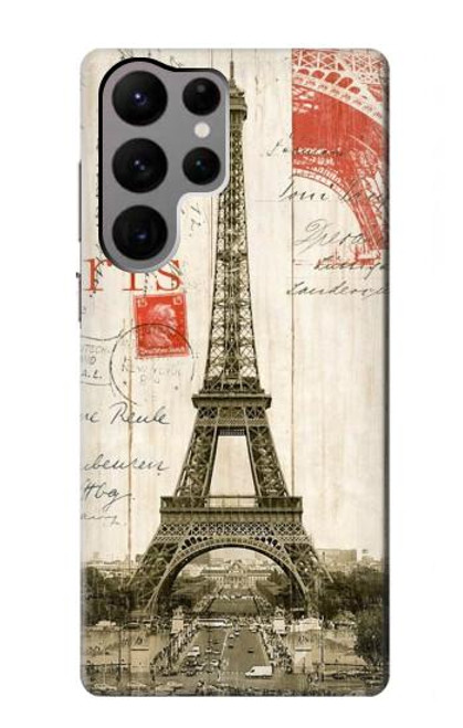 S2108 Eiffel Tower Paris Postcard Case For Samsung Galaxy S23 Ultra