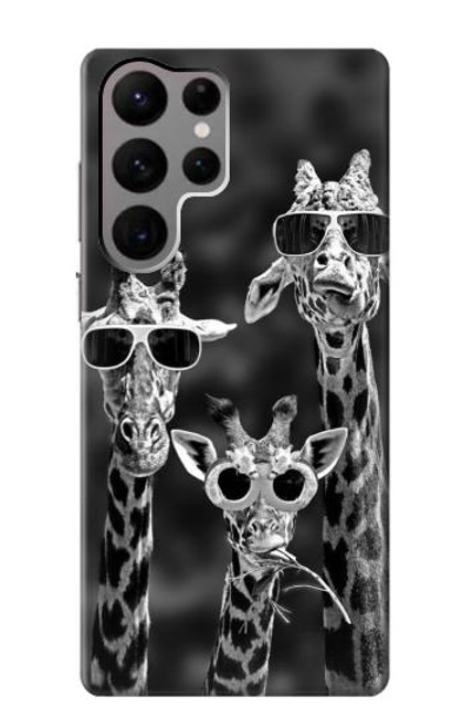S2327 Giraffes With Sunglasses Case For Samsung Galaxy S23 Ultra