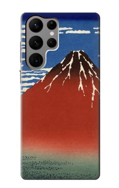 S2390 Katsushika Hokusai Red Fuji Case For Samsung Galaxy S23 Ultra