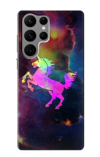 S2486 Rainbow Unicorn Nebula Space Case For Samsung Galaxy S23 Ultra