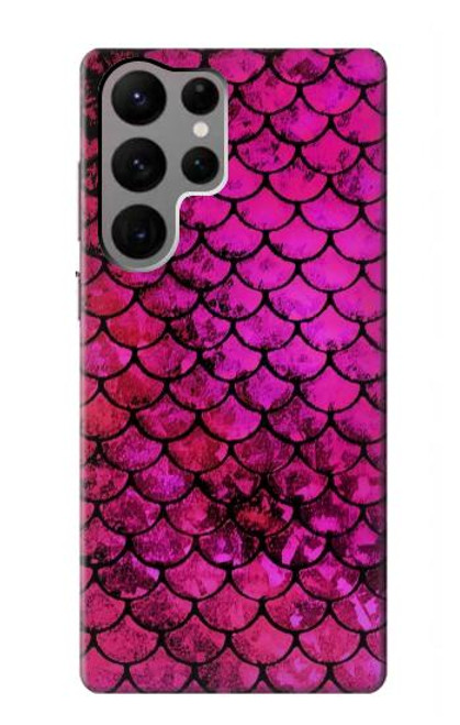 S3051 Pink Mermaid Fish Scale Case For Samsung Galaxy S23 Ultra