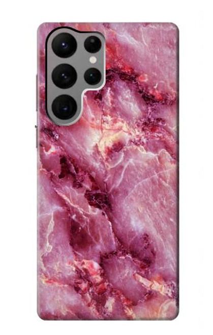 S3052 Pink Marble Graphic Printed Case For Samsung Galaxy S23 Ultra