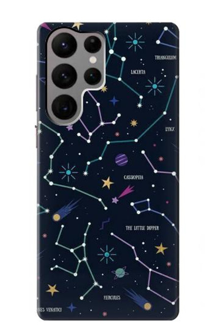 S3220 Star Map Zodiac Constellations Case For Samsung Galaxy S23 Ultra