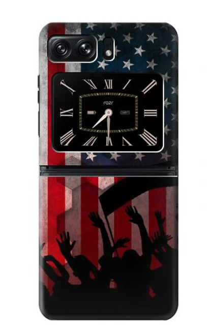S2989 USA America Soccer Case For Motorola Moto Razr 2022