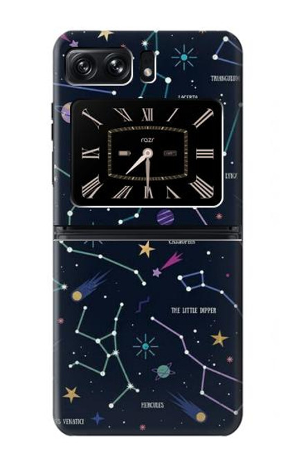 S3220 Star Map Zodiac Constellations Case For Motorola Moto Razr 2022