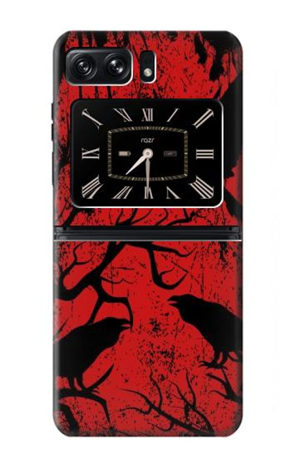 S3325 Crow Black Blood Tree Case For Motorola Moto Razr 2022