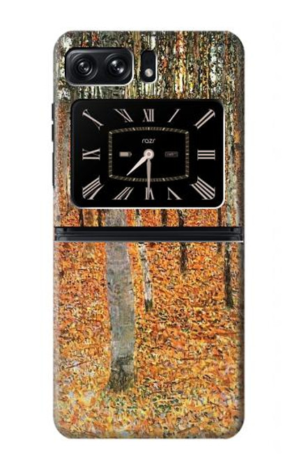 S3380 Gustav Klimt Birch Forest Case For Motorola Moto Razr 2022