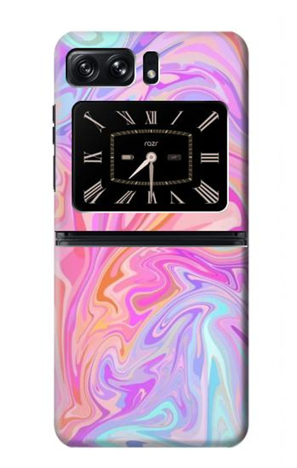 S3444 Digital Art Colorful Liquid Case For Motorola Moto Razr 2022