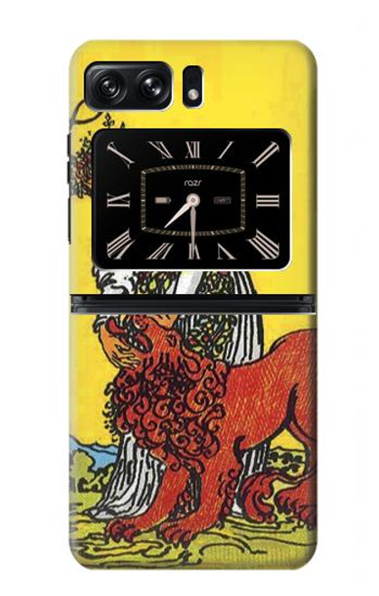 S3458 Strength Tarot Card Case For Motorola Moto Razr 2022