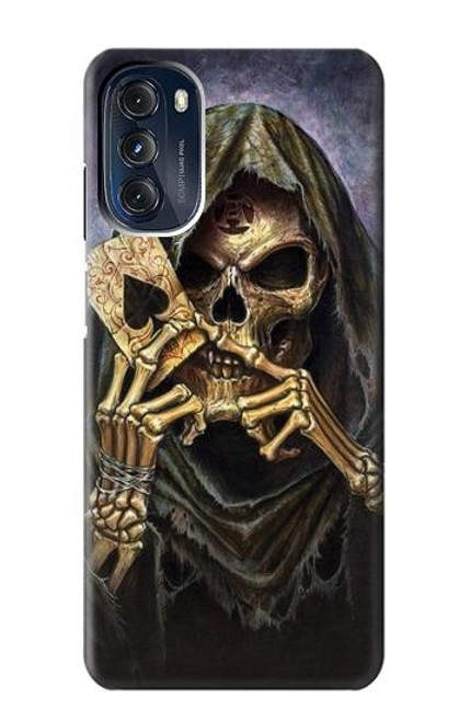 S3594 Grim Reaper Wins Poker Case For Motorola Moto G 5G (2023)