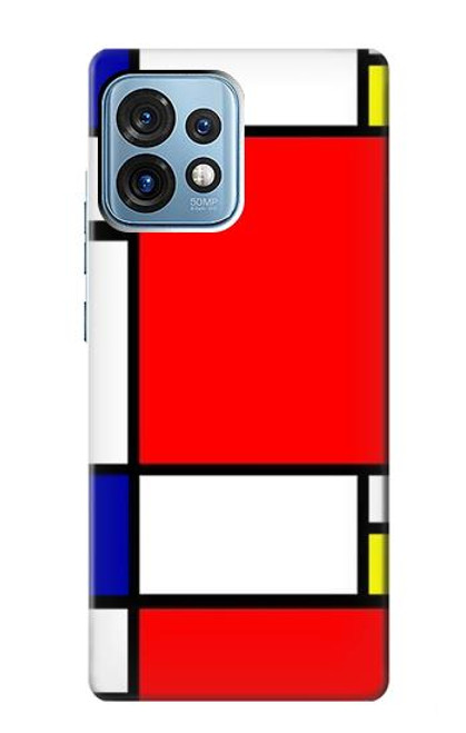 S0157 Composition Red Blue Yellow Case For Motorola Edge+ (2023), X40, X40 Pro, Edge 40 Pro