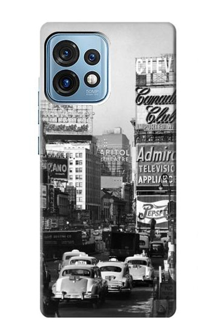 S0182 Old New York Vintage Case For Motorola Edge+ (2023), X40, X40 Pro, Edge 40 Pro