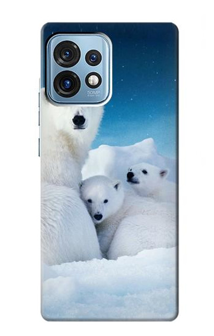 S0285 Polar Bear Family Arctic Case For Motorola Edge+ (2023), X40, X40 Pro, Edge 40 Pro