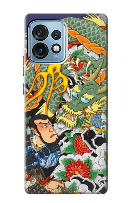 S0454 Japan Tattoo Case For Motorola Edge+ (2023), X40, X40 Pro, Edge 40 Pro