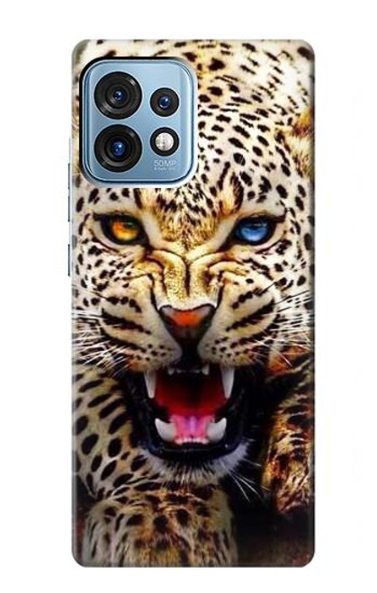 S1932 Blue Eyed Leopard Case For Motorola Edge+ (2023), X40, X40 Pro, Edge 40 Pro