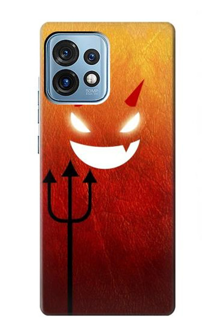S2454 Red Cute Little Devil Cartoon Case For Motorola Edge+ (2023), X40, X40 Pro, Edge 40 Pro