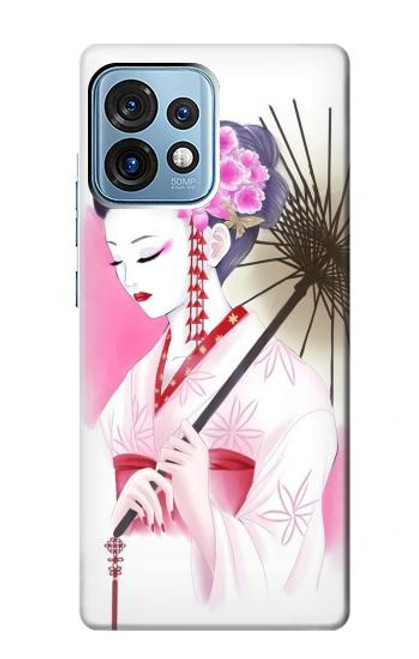 S2579 Japanese Traditional Geisha Kimono Case For Motorola Edge+ (2023), X40, X40 Pro, Edge 40 Pro