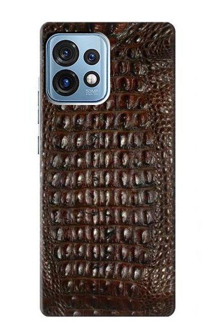 S2850 Brown Skin Alligator Graphic Printed Case For Motorola Edge+ (2023), X40, X40 Pro, Edge 40 Pro