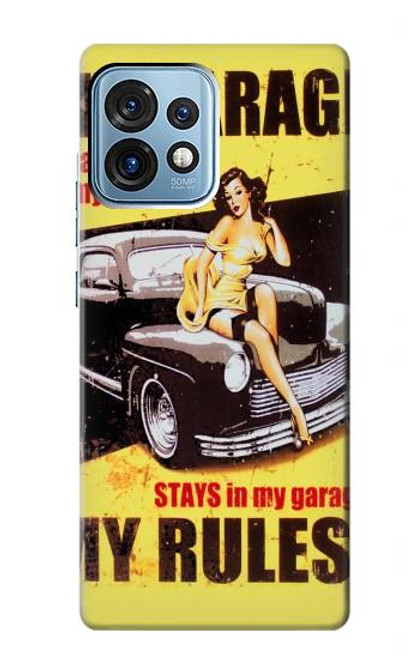 S3198 My Garage Pinup Girl Case For Motorola Edge+ (2023), X40, X40 Pro, Edge 40 Pro