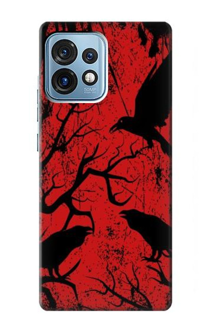 S3325 Crow Black Blood Tree Case For Motorola Edge+ (2023), X40, X40 Pro, Edge 40 Pro