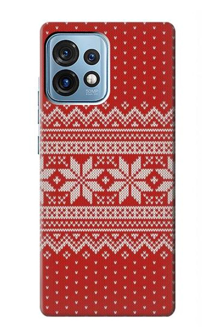 S3384 Winter Seamless Knitting Pattern Case For Motorola Edge+ (2023), X40, X40 Pro, Edge 40 Pro