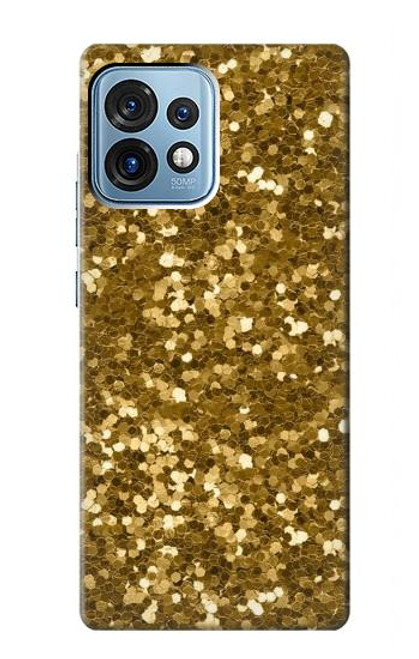 S3388 Gold Glitter Graphic Print Case For Motorola Edge+ (2023), X40, X40 Pro, Edge 40 Pro