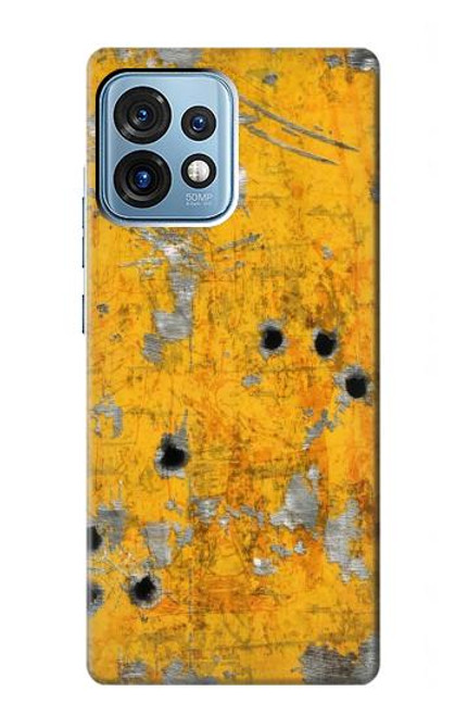 S3528 Bullet Rusting Yellow Metal Case For Motorola Edge+ (2023), X40, X40 Pro, Edge 40 Pro