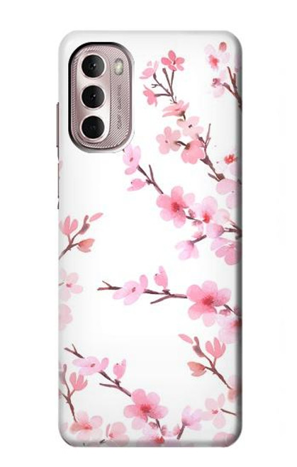 S3707 Pink Cherry Blossom Spring Flower Case For Motorola Moto G Stylus 4G (2022)