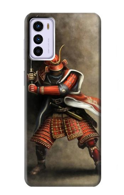 S0796 Japan Red Samurai Case For Motorola Moto G42