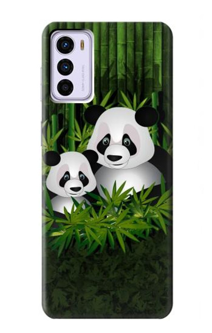 S2441 Panda Family Bamboo Forest Case For Motorola Moto G42