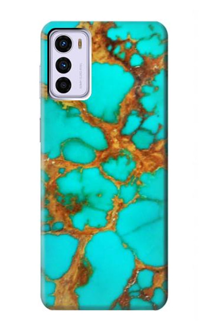 S2688 Aqua Copper Turquoise Gemstone Graphic Case For Motorola Moto G42