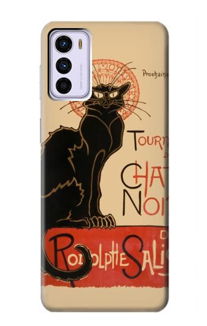 S2739 Chat Noir Black Cat Vintage Case For Motorola Moto G42