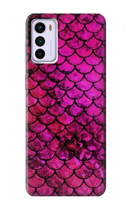 S3051 Pink Mermaid Fish Scale Case For Motorola Moto G42