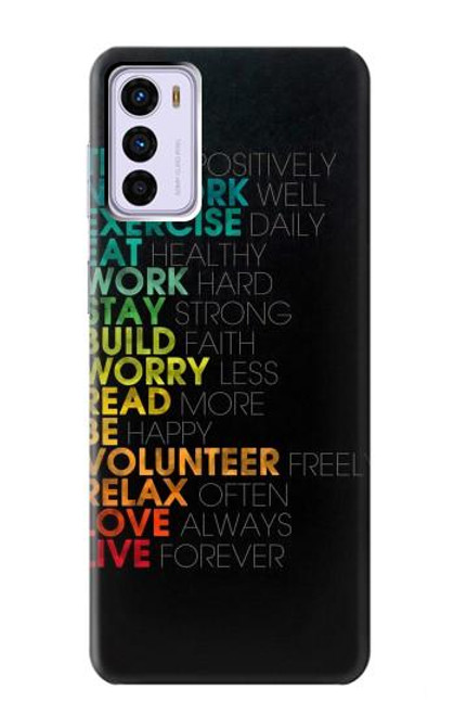 S3523 Think Positive Words Quotes Case For Motorola Moto G42