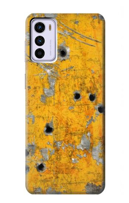 S3528 Bullet Rusting Yellow Metal Case For Motorola Moto G42
