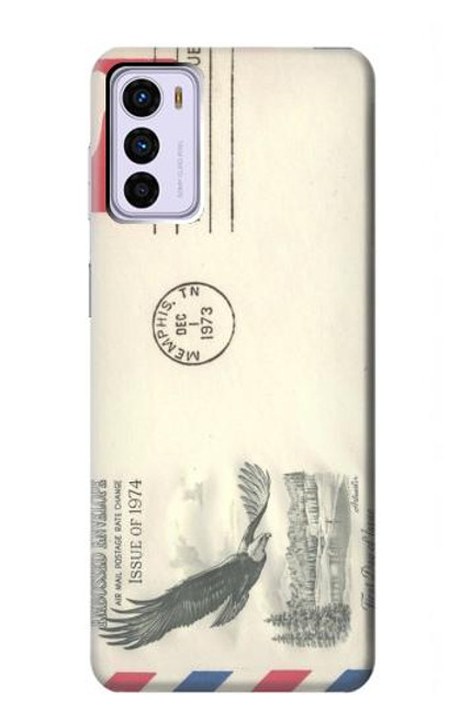 S3551 Vintage Airmail Envelope Art Case For Motorola Moto G42