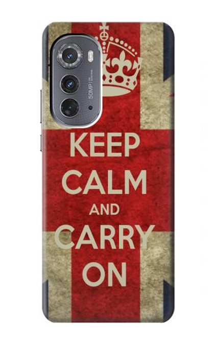 S0674 Keep Calm and Carry On Case For Motorola Edge (2022)