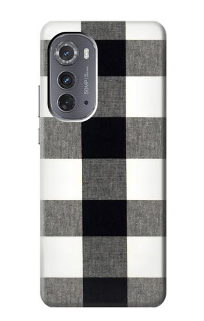 S2842 Black and White Buffalo Check Pattern Case For Motorola Edge (2022)