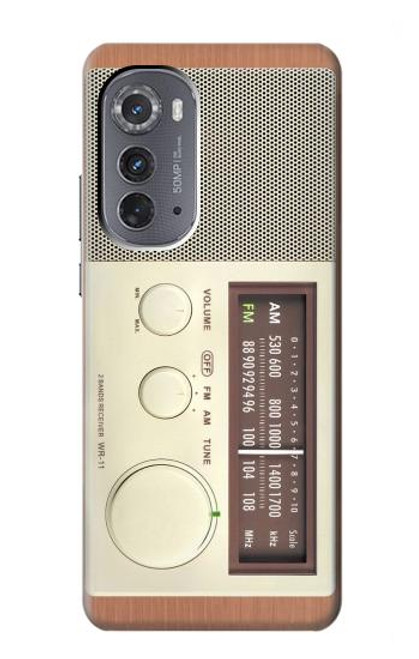 S3165 FM AM Wooden Receiver Graphic Case For Motorola Edge (2022)