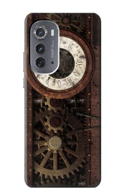 S3221 Steampunk Clock Gears Case For Motorola Edge (2022)