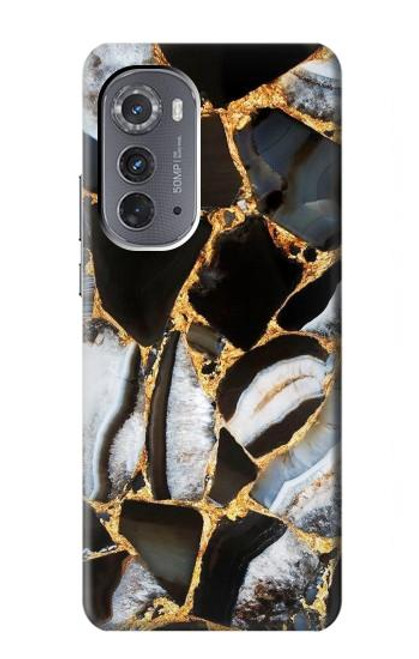 S3419 Gold Marble Graphic Print Case For Motorola Edge (2022)