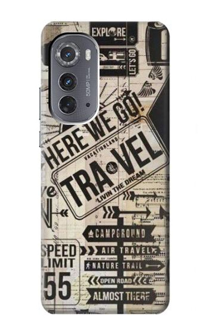 S3441 Vintage Travel Case For Motorola Edge (2022)