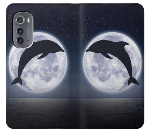 S3510 Dolphin Moon Night Case For Motorola Edge (2022)