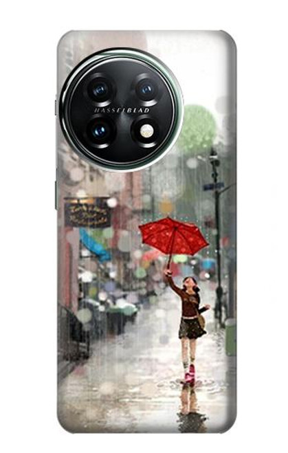 S0108 Girl in The Rain Case For OnePlus 11