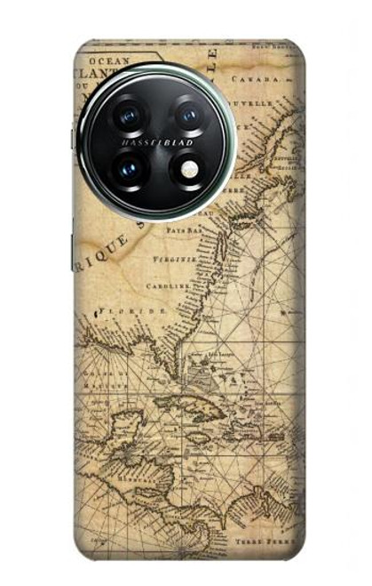 S2506 Exploration North America Map Case For OnePlus 11