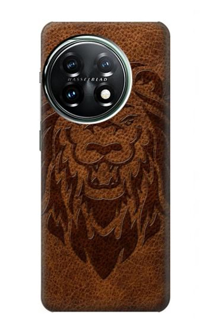 S2529 Leo Zodiac Tattoo Brown Graphic Print Case For OnePlus 11