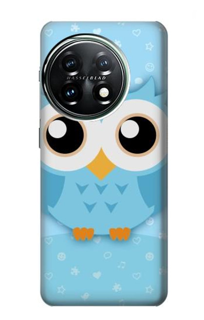 S3029 Cute Blue Owl Case For OnePlus 11