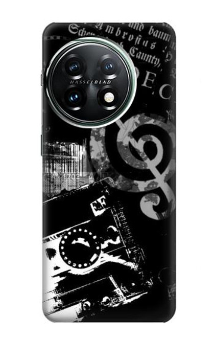 S3197 Music Cassette Note Case For OnePlus 11