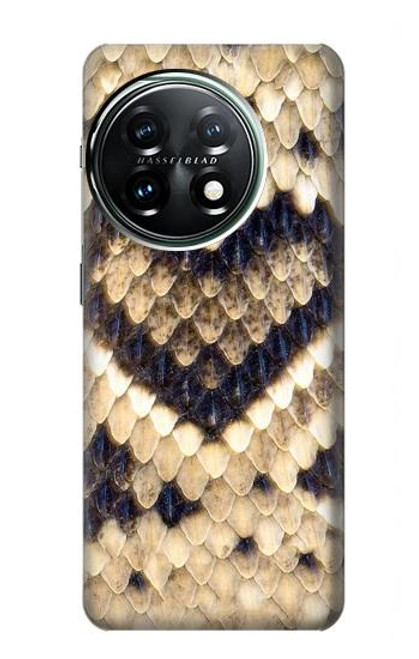 S3417 Diamond Rattle Snake Graphic Print Case For OnePlus 11